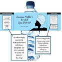 Bridal Shower Party theme water labels